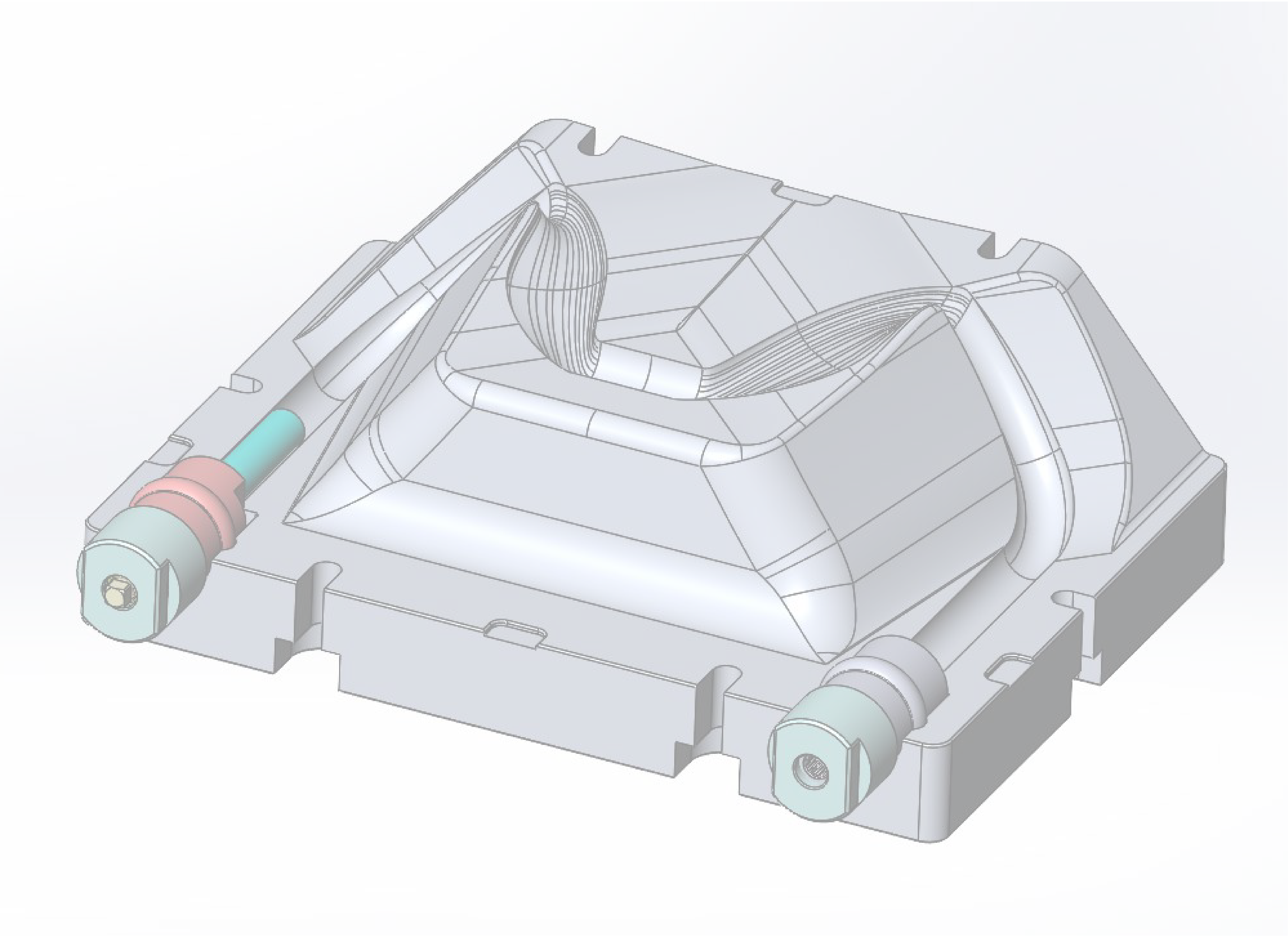 Mold Design for Bike Handle Bars in CAD