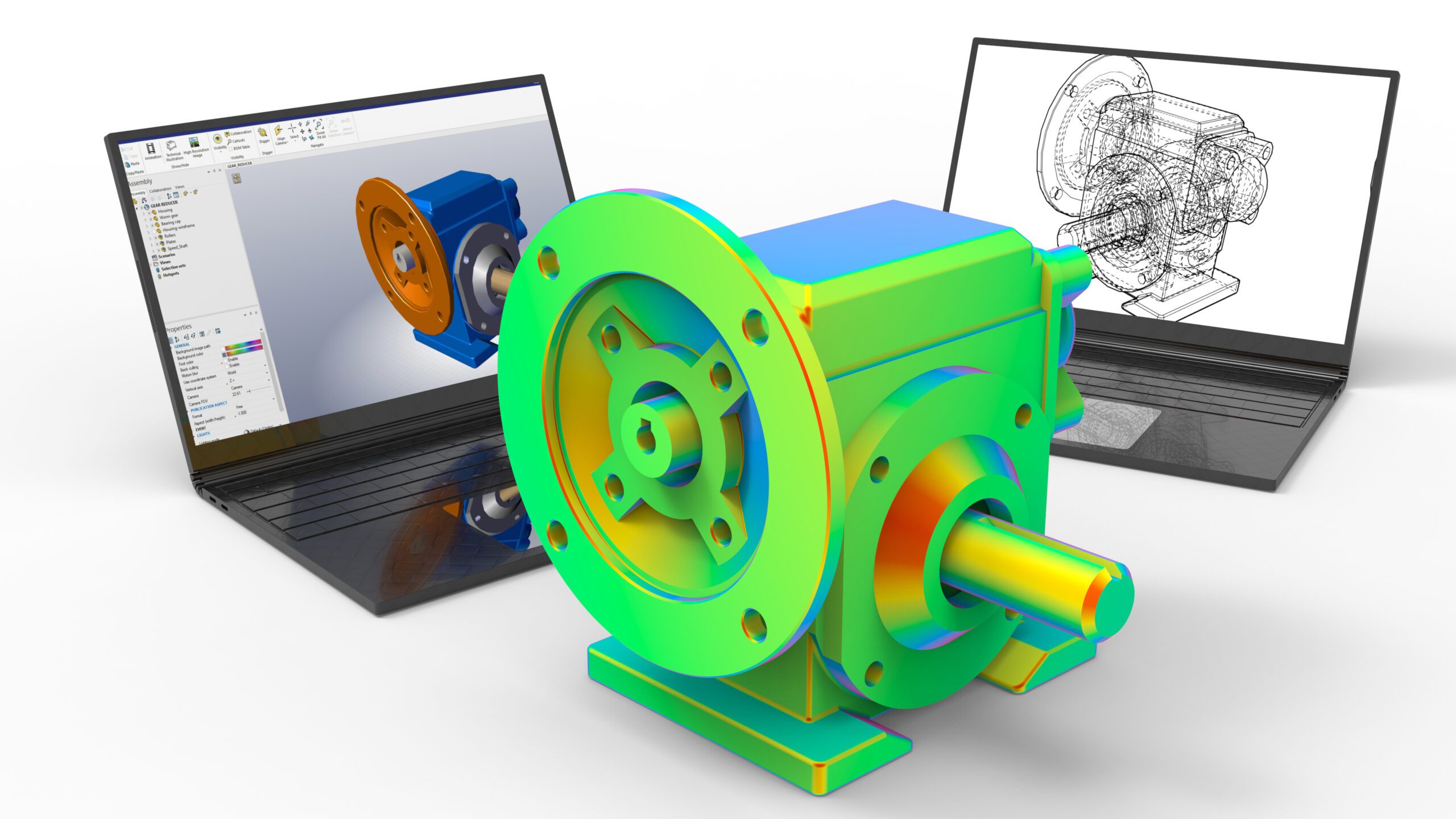 Three stages of manufacturing, engineering, prototyping, and production.